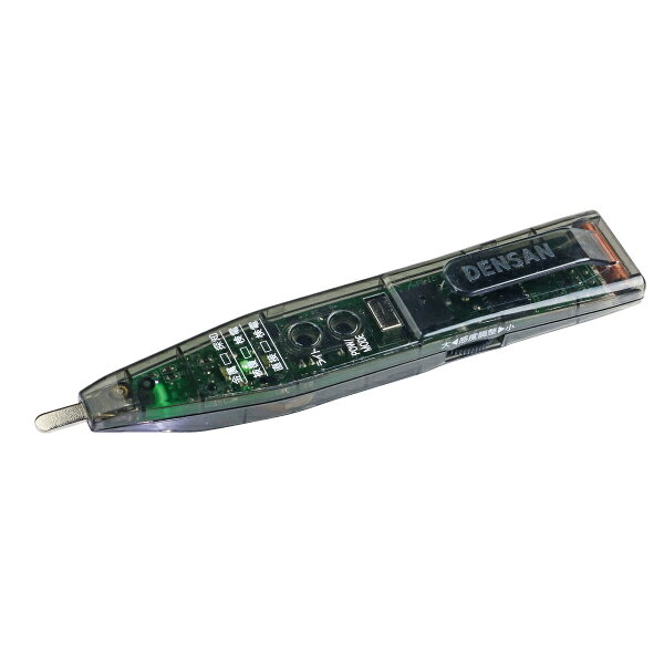※　商品詳細　※ メーカー ジェフコム（JEFCOM） 商品名 ウルトラ4Eチェッカー 商品型番 SEC-930 特徴 ●直接検電(区分検電)・被覆検電(交流／低圧用)●金属探知(感度調整機能付)●音と光でわかりやすい●スケルトンデザイン●LEDライト付：約20秒間点灯後自動消灯●交流電圧の活線状態を接触・非接触で確認できる検電器●直接検電（区分検電）：　コンセント等の充電部に直接接触させて検電ができる。　100V、200Vの電圧判別が可能●被覆検電：ケーブルの被覆上に検電部を当てるだけで検電ができる●金属探知：壁、天井、床等に近接する金属配管、　スイッチ等のボックスの位置、金属補強材等の探知が可能●電池交換表示：電池電圧が低下するとインジケータが点滅●感度調整機能付（検電用と金属探知用の2種類）●オートパワーオフ：無操作約4分で電源オフ●金属製検電部 仕様 ■ 仕様 ・本体サイズ・質量：152mm×28mm×20mm・30g●使用電圧範囲(直接検電・被覆検電)・直接検電 AC100V　対地電圧（80V〜120V）・直接検電 AC200V　対地電圧（160V〜600V）・被覆検電 AC（80V〜600V）●金属探知・探知距離 25mm〜30mm・対象寸法 φ20mm以上●動作表示・ブザー鳴動・インジケータ（LED）点灯●絶縁耐力：AC2000V 1分間　検電部〜クリップ間●使用電池：リチウム電池　CR2032×1（ 電池は付属していません。別途ご用意ください）●電池寿命：連続動作状態　約3時間●使用温度範囲：0℃ 〜 40℃・材質 用途 0 本体サイズ ・本体サイズ・質量：88mm×31mm×95mm・250g 質量 ・本体サイズ・質量：88mm×31mm×95mm・250g 材質 ・材質梱包仕様 個装梱包：個装箱個装梱包：個装梱包：個装箱 個装サイズ：個装サイズ・質量：W120×D50×H180mm・340g 質量（梱包込）： 原産国 ・原産国：中国 注意事項
