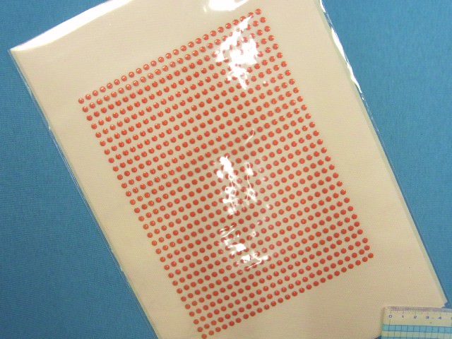 在庫処分ホットフィックスシートドット(大)　オレンジ