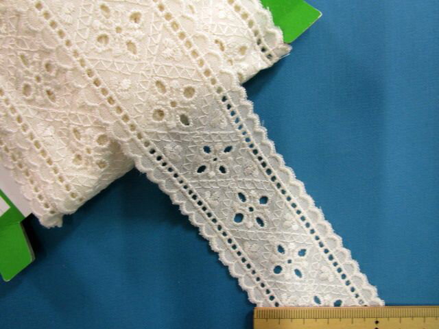 バンブーレース（4.4cm幅 14m巻）アイボリー