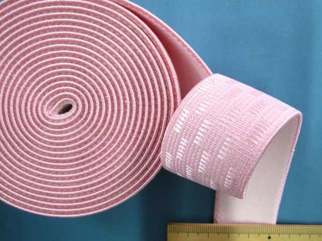 幅広ゴム（ピンク・3c）3m巻