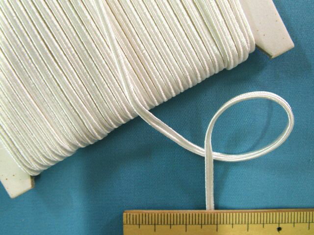 ジャバラコード（2mm幅　30m）オフ白