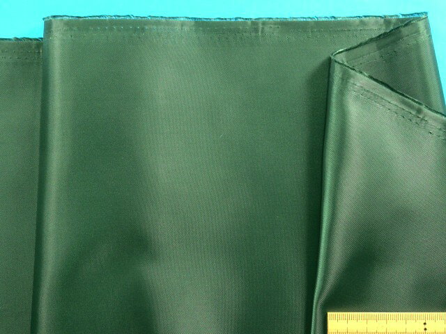 在庫処分ポリエステル裏地濃グリン（120cm幅　2mカット）
