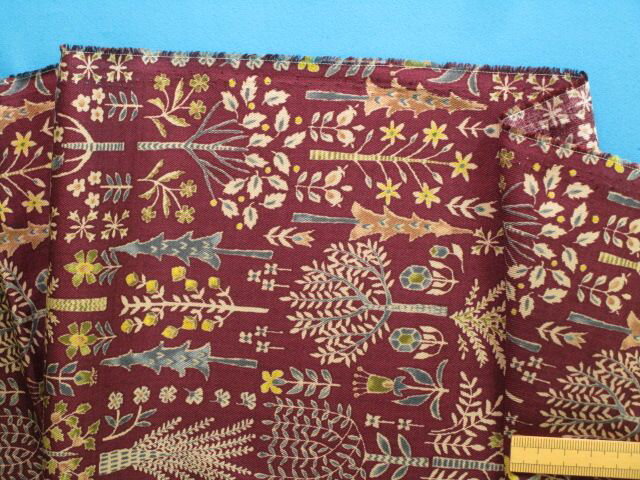 コットンウールプリント生地木・濃紫（105cm幅　2m）のサムネイル