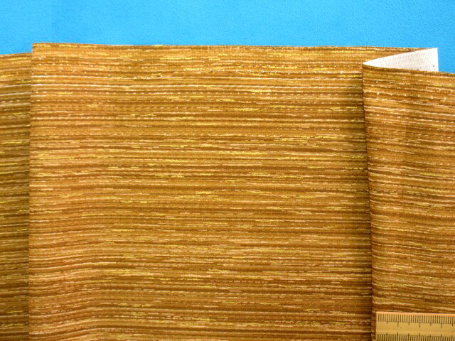 Rakuten - USAコットン生地茶系×金（105cm幅　2m）