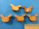 在庫処分ウッドボタン(23mm)ウサハナ