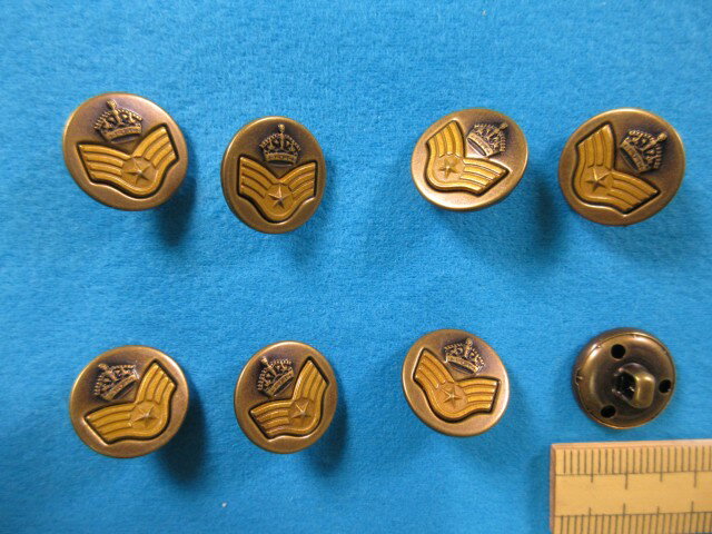 メタルボタン（15mm）渋金