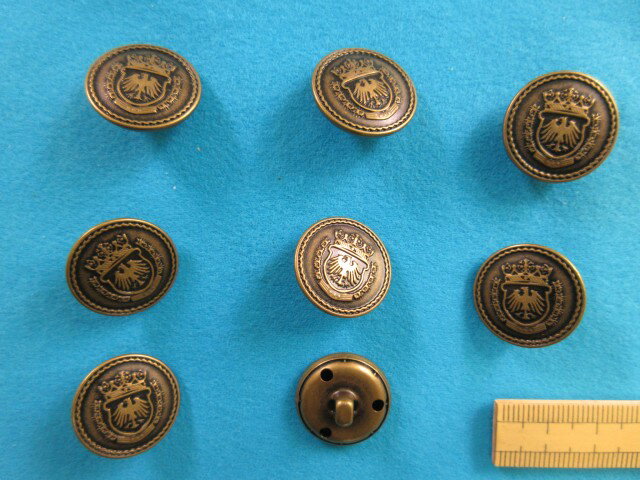 メタルボタン（20mm）渋金