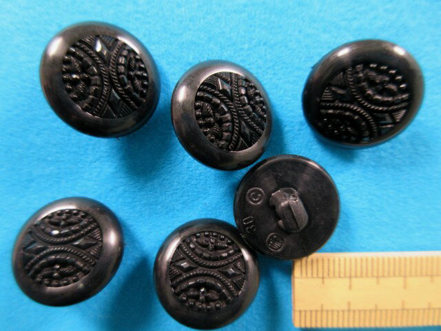 プラボタン（19mm）黒