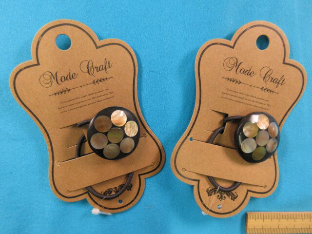 シェルヘアゴムクレスト2個入