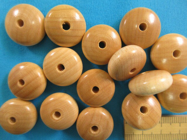 ウッドビーズ白木