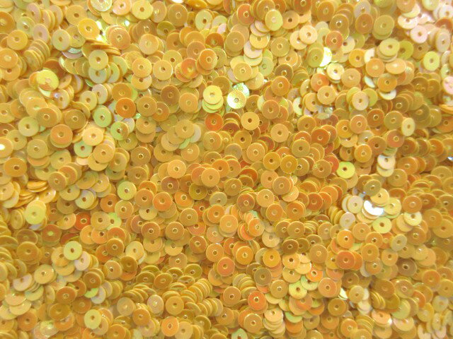 スパンコール　4mm（100g・25000枚）パール山吹