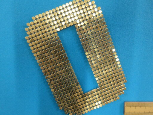 数字メタルワッペン金 大 0 数字メタルワッペン金 大 0