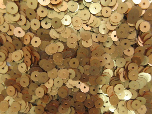 スパンコール　6mm（100g・7000枚）メタルベージュ系