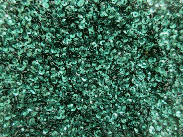 スパンコール　亀甲3mm100gメタル濃グリン