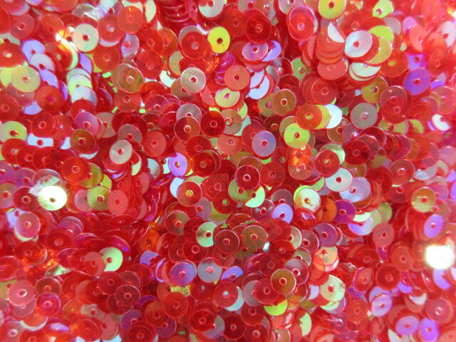 スパンコール　5mm（100g・10000枚）クリアオーロラローズ系