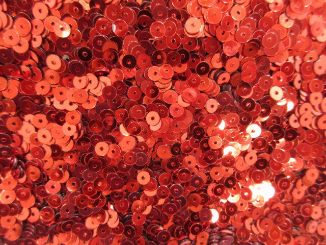 スパンコール　4mm（100g・25000枚）メタル赤