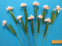 アートフラワー（造花）白×オレン