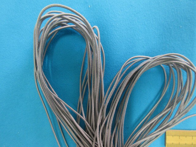 丸ゴムグレー　10m