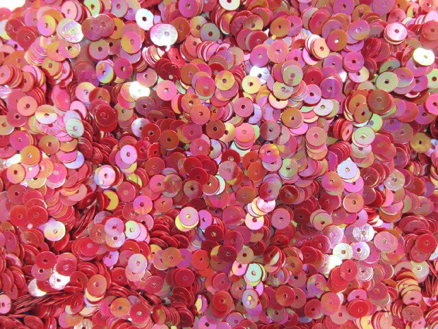 スパンコール　5mm（100g・10000枚）パール赤紫系