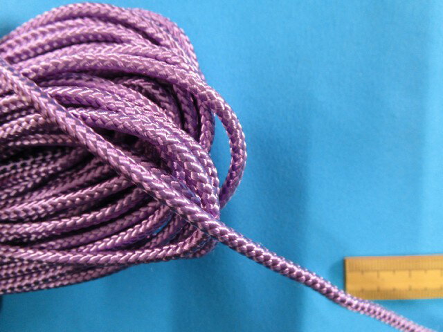 芯入りコード薄紫　15m