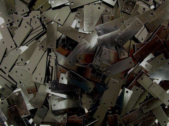 スパンコール　長方形　19×6mm（100g）黒