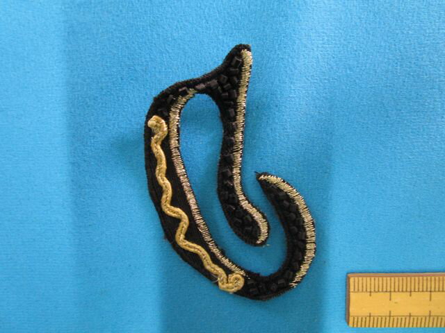 ビーズモチーフ黒×金C（1枚入）