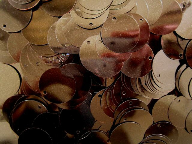 スパンコール　20mm（100g）コゲ茶