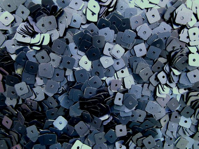 スパンコール　四角5mm（100g）メタル紺