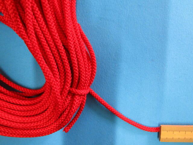 ナイロン江戸打ひも赤　