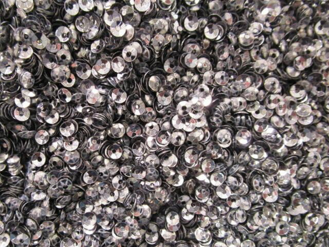 スパンコール　亀甲3mm100gメタル濃グレー