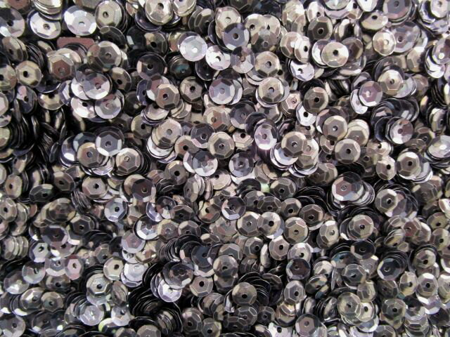 スパンコール　亀甲5mm（100g・10000枚）メタル濃グレー