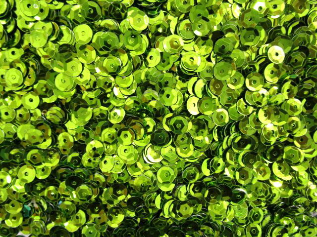 スパンコール　亀甲5mm（100g・10000枚）メタルグリン系