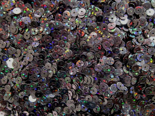 スパンコール　4mm（100g・25000枚）オーロラ濃グレー