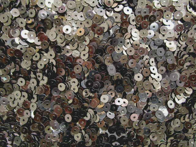 スパンコール　4mm（100g・25000枚）メタル濃グレー