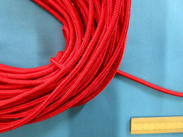 芯入りコード赤　15m