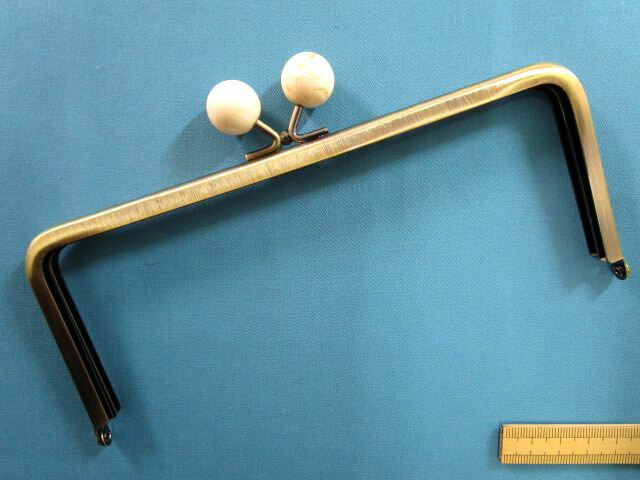 口金・がま口　（18cm）渋金