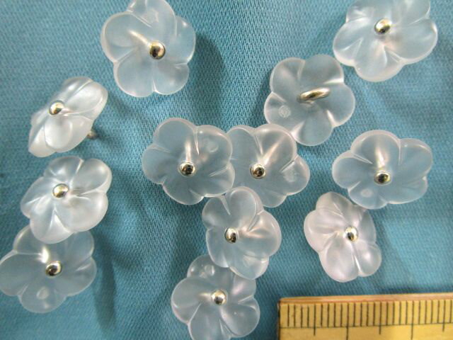 プラボタン（12mm）クリア