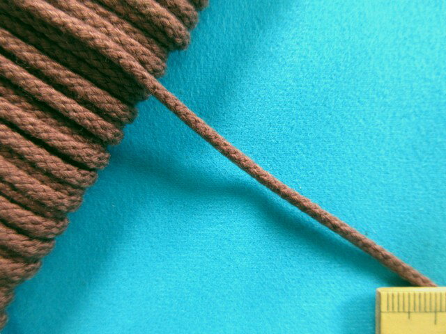 アクリル江戸打ひも(細）アズキ系