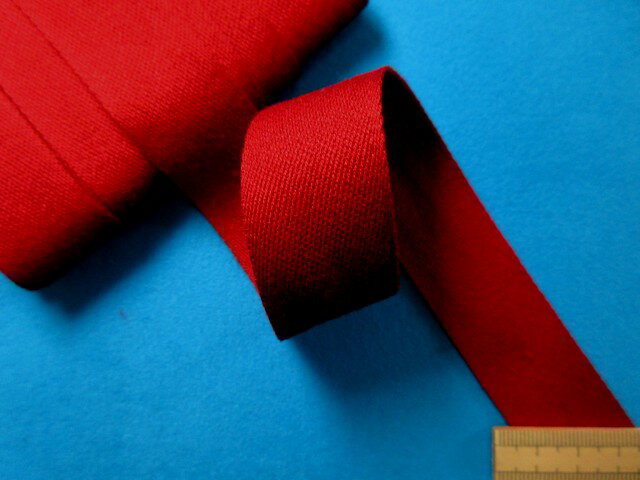 アクリルテープ（ソフトタイプ）（2.5cm幅　10m巻）赤