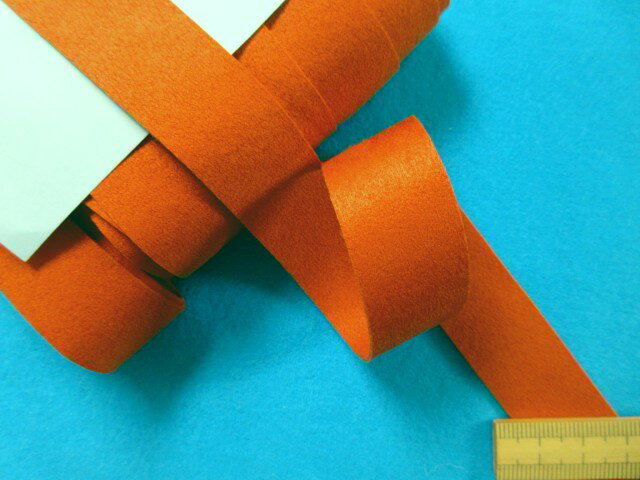 スエード調ソフトテープ（2cm幅　10m巻）レンガ