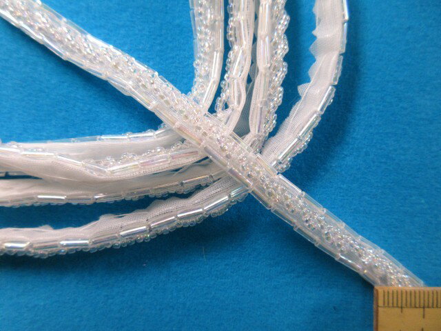 ビーズブレード（0.8cm幅　1.5m巻）オーロラ