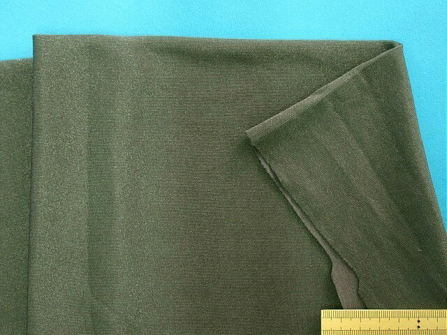 在庫処分綿ナイロンソフトニット生地ラメ濃グレー（122cm幅　2m）