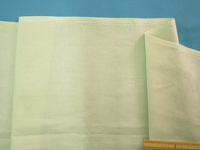綿シーチング生地薄ワサビ（150cm幅　1．5m）