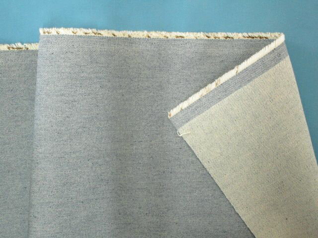 綿デニム生地薄ブルーグレー系（135cm幅　1．5m）のサムネイル