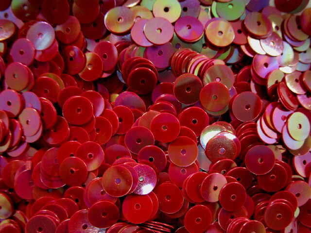 スパンコール　6mm（100g・7000枚）オーロラ赤紫系