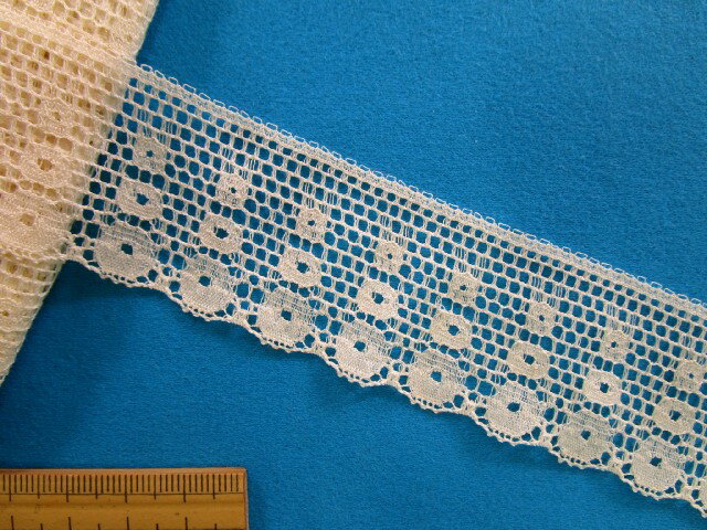 綿リバーレース（3.3cm幅 5m巻)オレンジベージュ