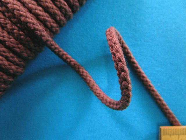 アクリル江戸打ひも(中太）アズキ