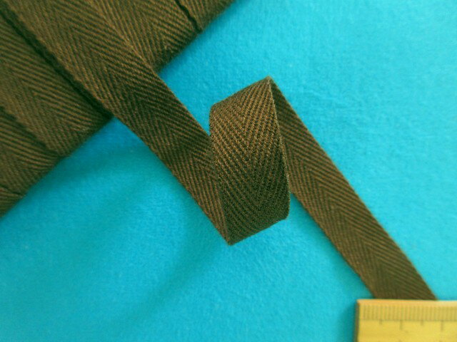 アクリルテープ（ソフトタイプ）（1.2cm幅 15m巻）コゲ茶