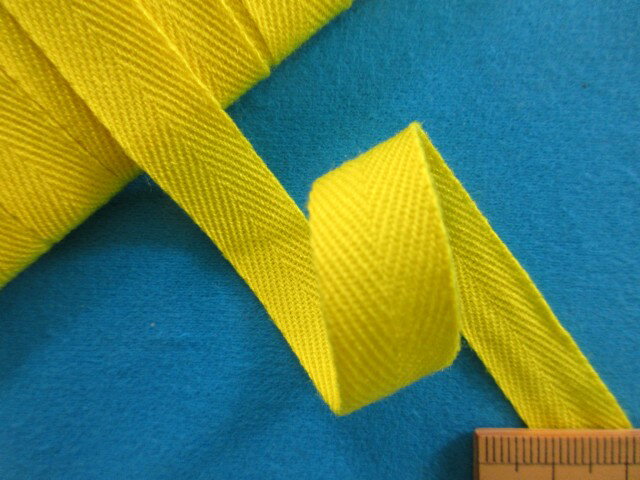 アクリルテープ（ソフトタイプ）（1.2cm幅 15m巻）イエロー