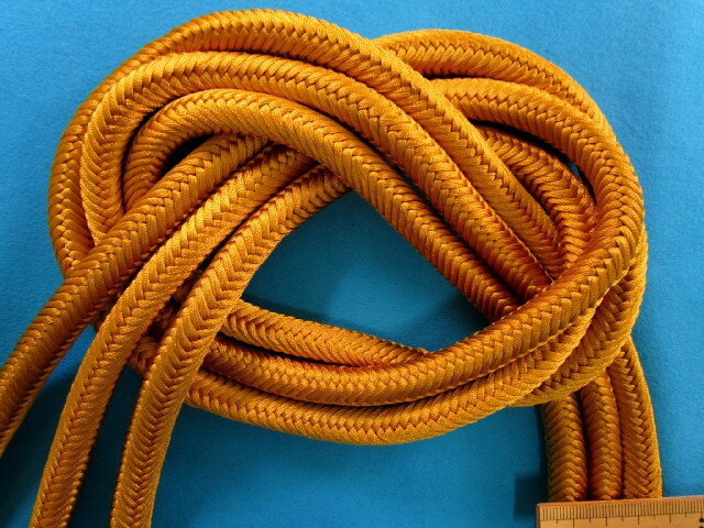 和調飾りコード(直径11mm 1m巻)金茶